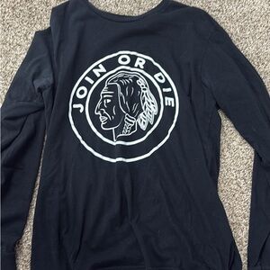 Chicago Blackhawks Barstool Sports Join or Die Longsleeve